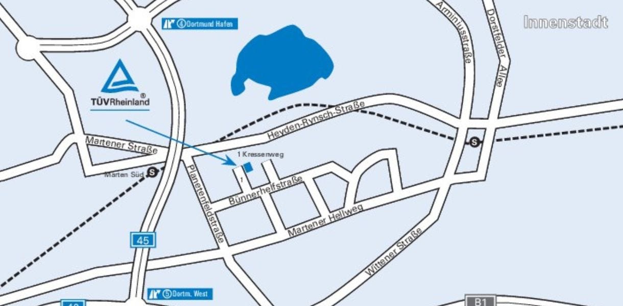 Anfahrt Weiterbildungen und Umschulungen Dortmund