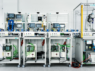 Eine SPS Anlage im Trainingscenter Magdeburg