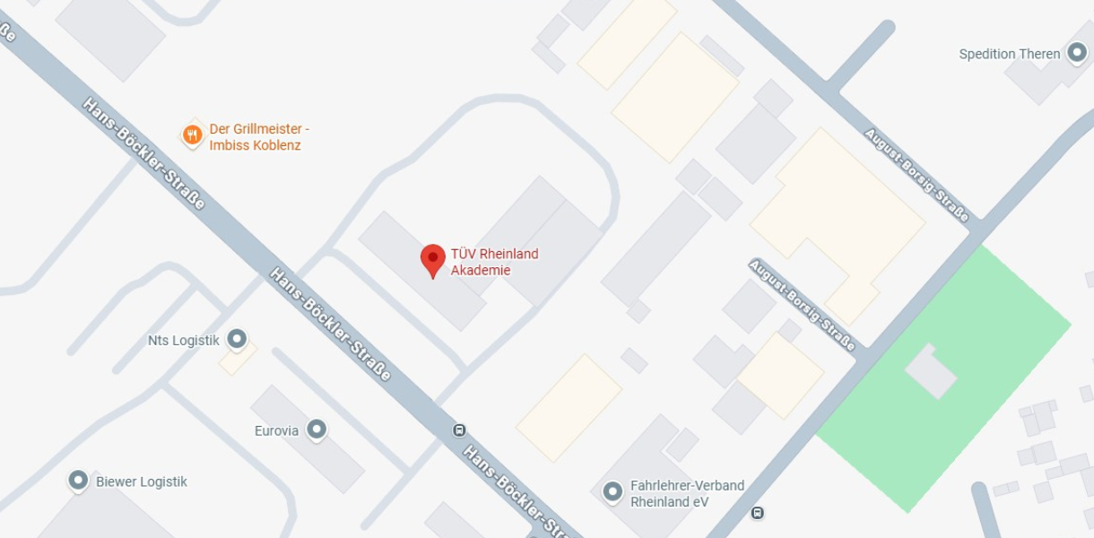 Anfahrt T&Uuml;V Rheinland Akademie Koblenz