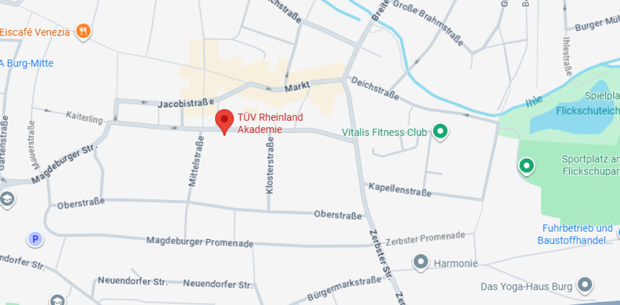 Anfahrt T&Uuml;V Rheinland Akademie in Burg