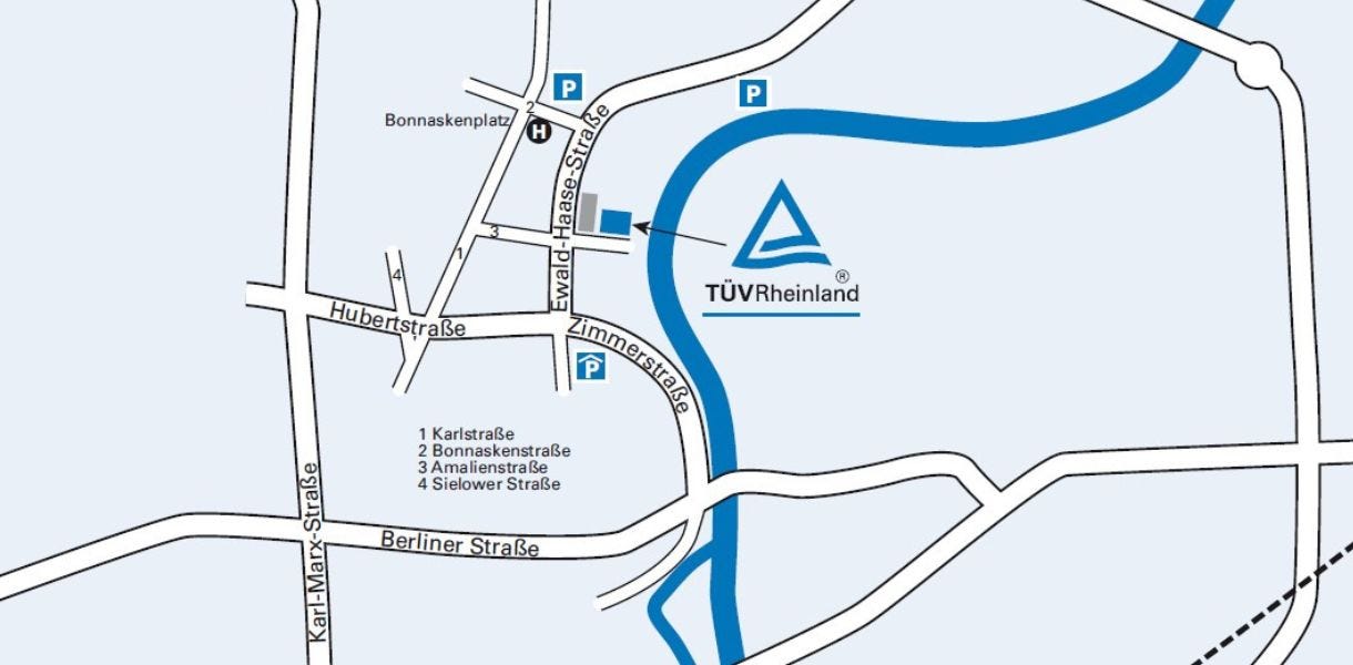 Anfahrtsskzizze zum Trainingscenter Cottbus