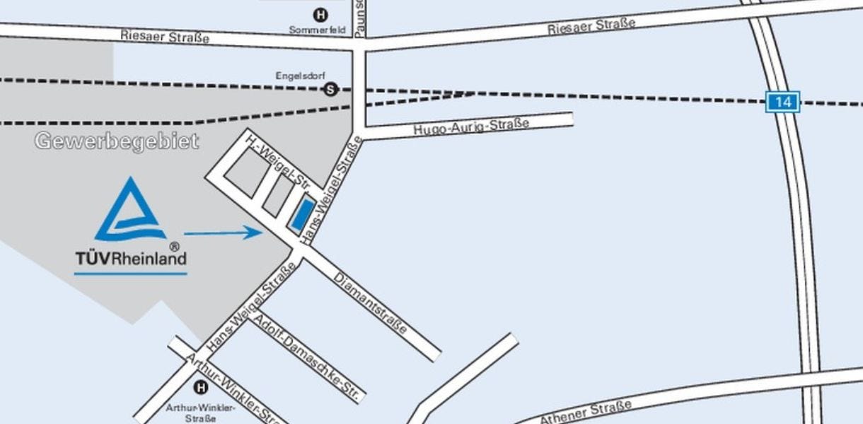 Anfahrt Weiterbildungen und Umschulungen Leipzig-Engelsdorf