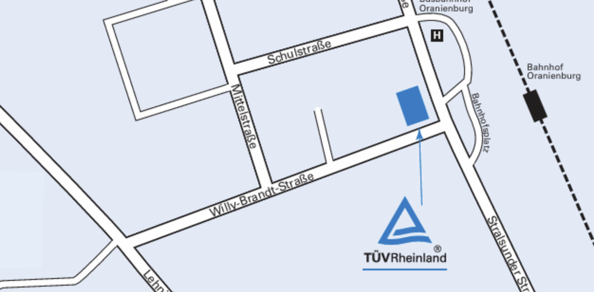 Anfahrt T&Uuml;V Rheinland Akademie in Oranienburg