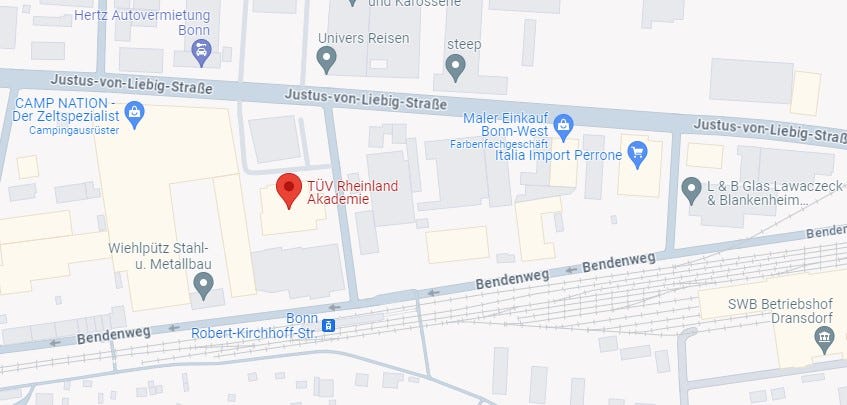 Anfahrt Weiterbildungen und Umschulungen in Bonn