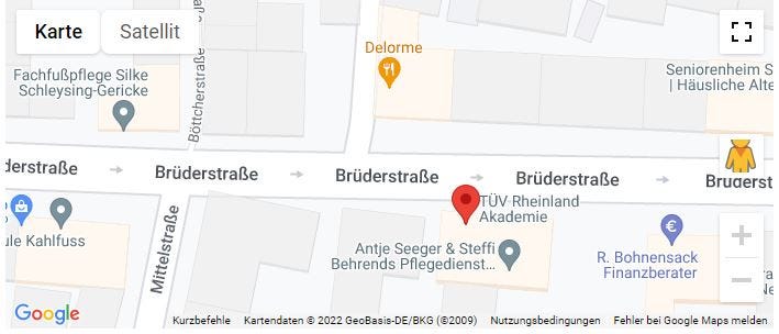 Anfahrt Weiterbildungen und Umschulungen Burg