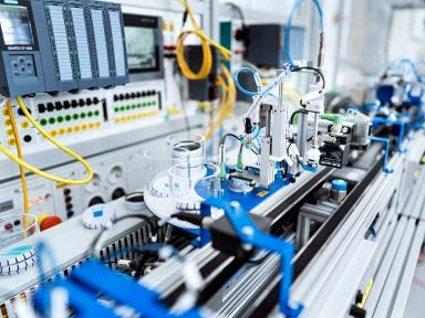 Eine Automatisierungsanlage in Magdeburg zur Nutzung in der Verbundausbildung