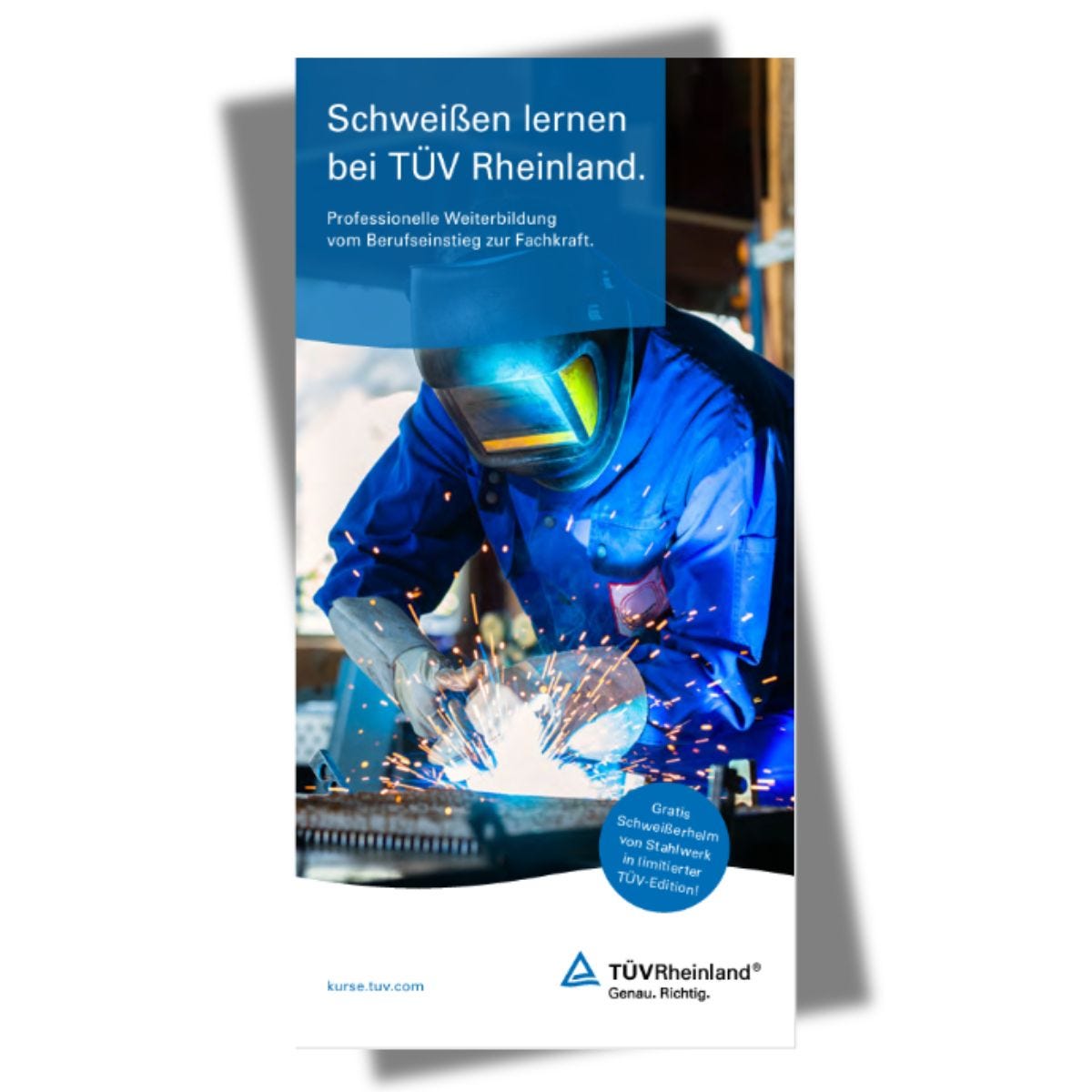 Ansicht Flyer Schwei&szlig;en lernen